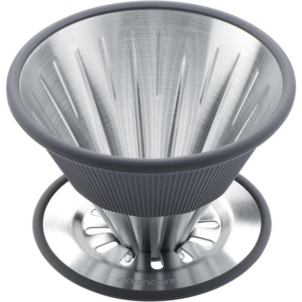Normcore 2-in-1 Pour Over Coffee Dripper, 1-4 Cups Metal Coffee Dripper